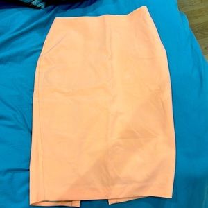 Elizabeth and James Aisling pencil skirt, neon orange/peach